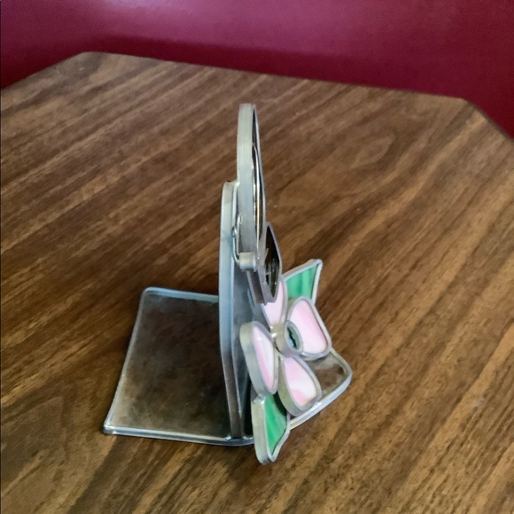 Beautiful handmade stained glass butterfly on a flower - Picture 4 of 8